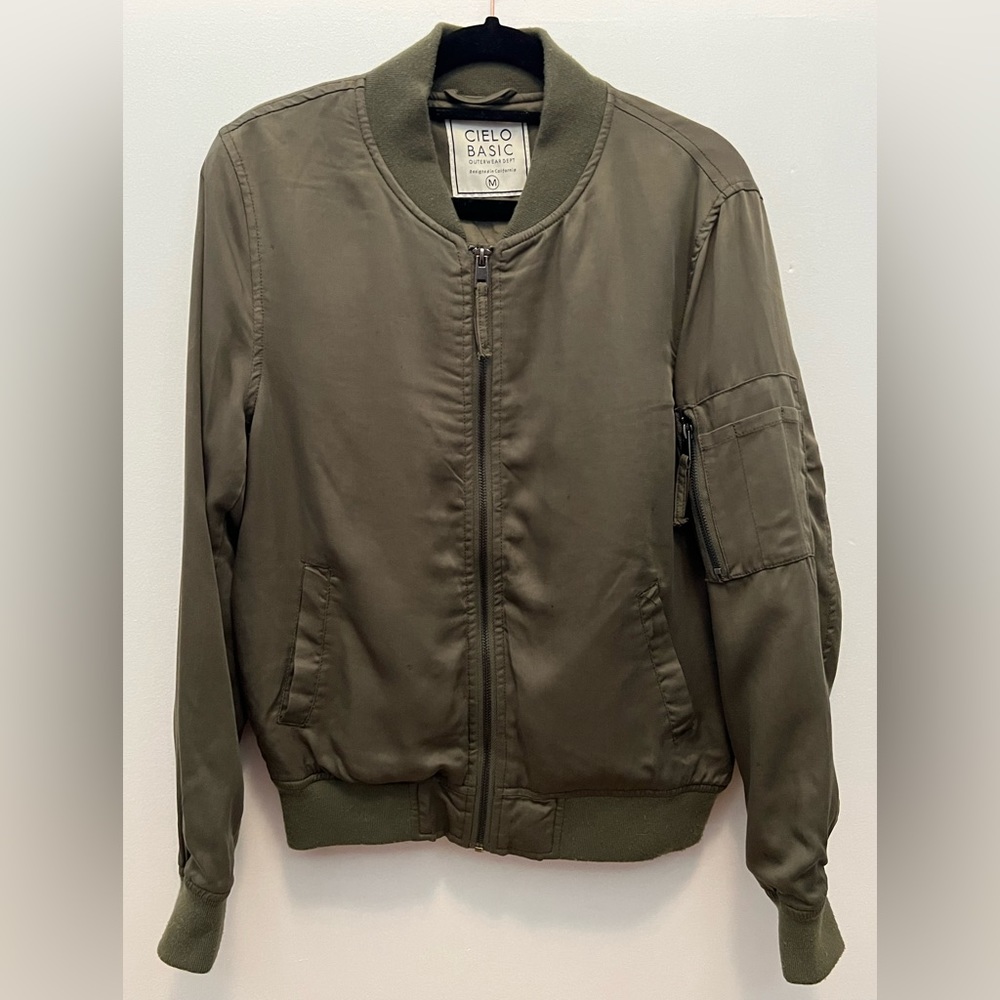 Cielo Basic Outerwear Dept Soft Olive Green Bombe… - image 1